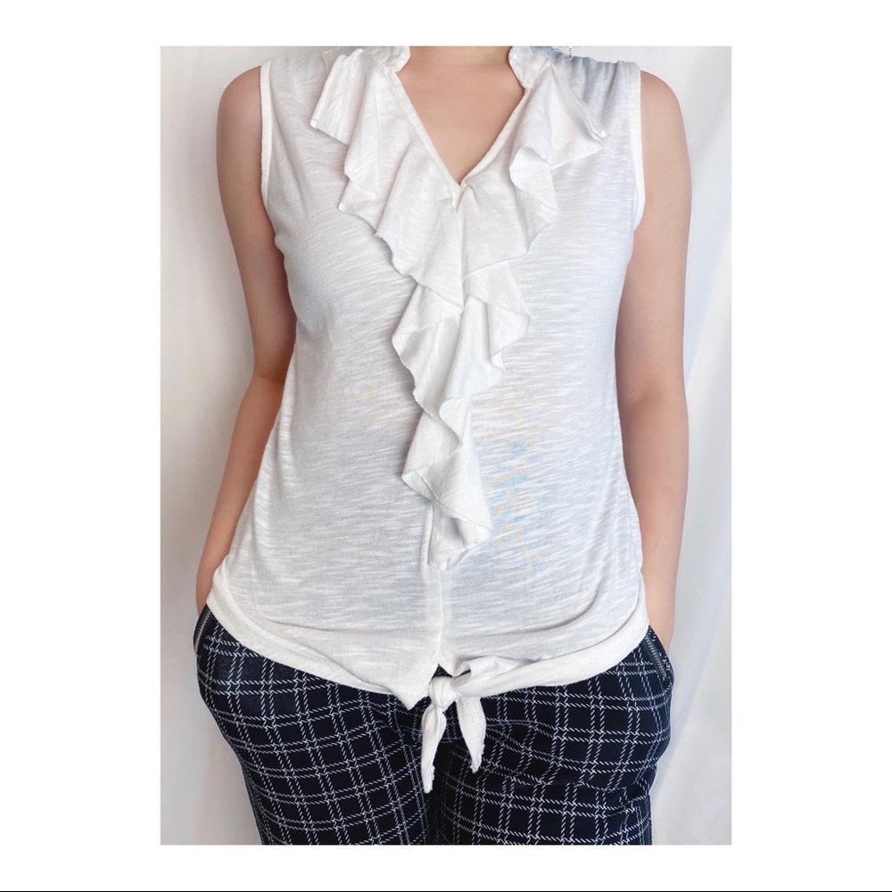 White Collared Halter Blouse